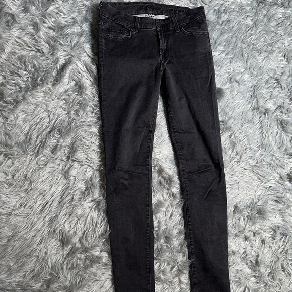 7 For All Mankind Black Women Jeans - Picture 1 of 7